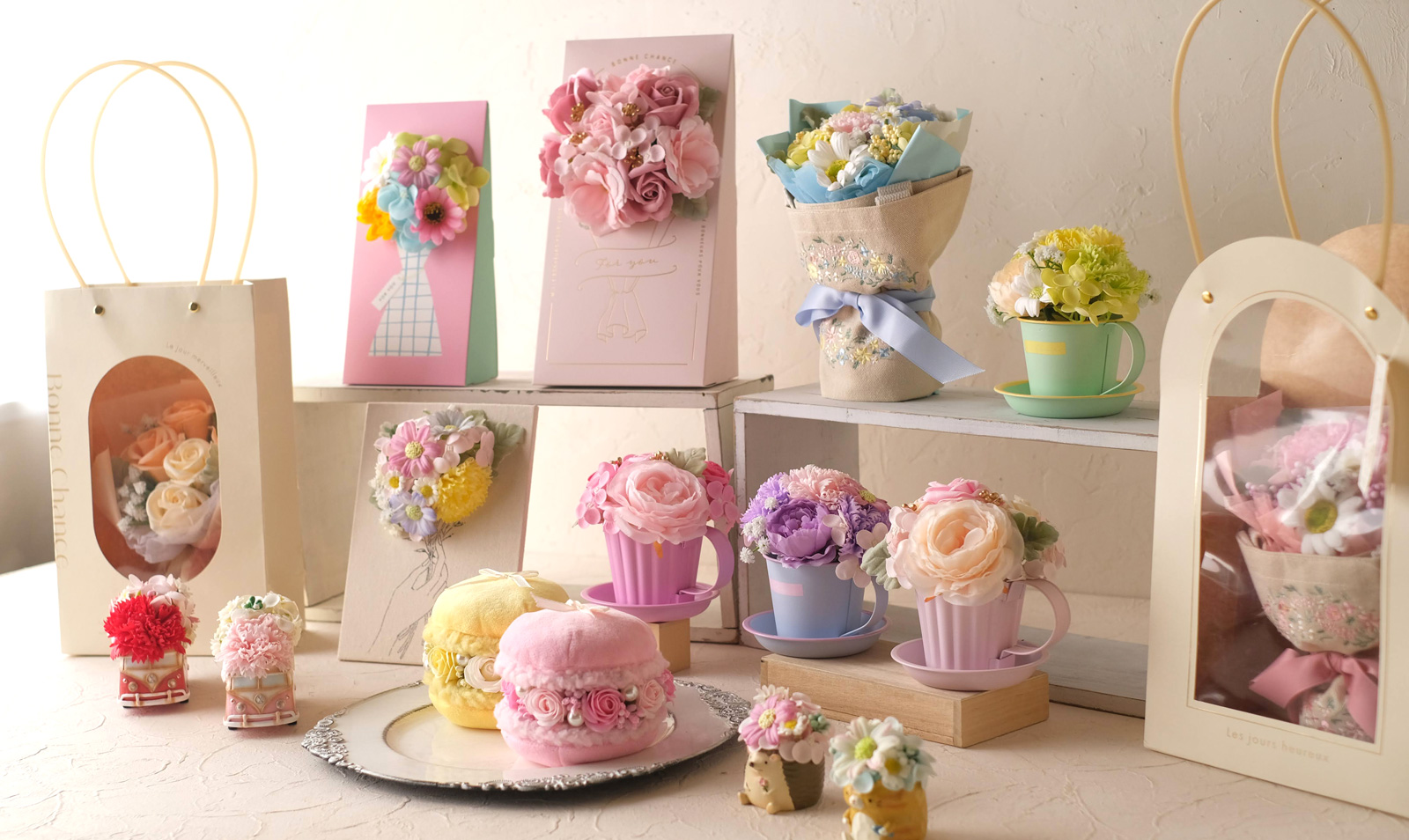 目にも楽しい。華やかな香りのソープフラワー – 株式会社ケー・イー・アイ