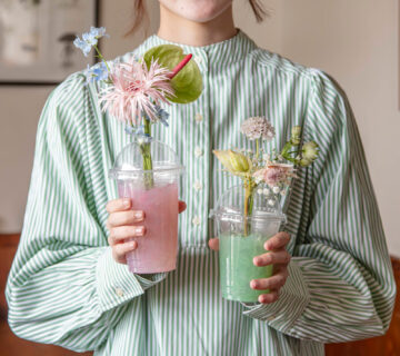 遊び心満載のアレンジ用クリアカップ